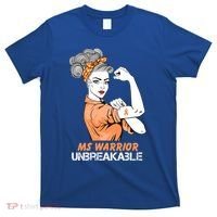 Multiple Sclerosis Warrior Unbreakable Ms Strong Funny Gift T-Shirt thumb 0