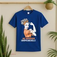 Multiple Sclerosis Warrior Unbreakable Ms Strong Funny Gift T-Shirt thumb 2