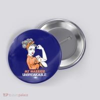 Multiple Sclerosis Warrior Unbreakable Ms Strong Funny Gift Button thumb 0