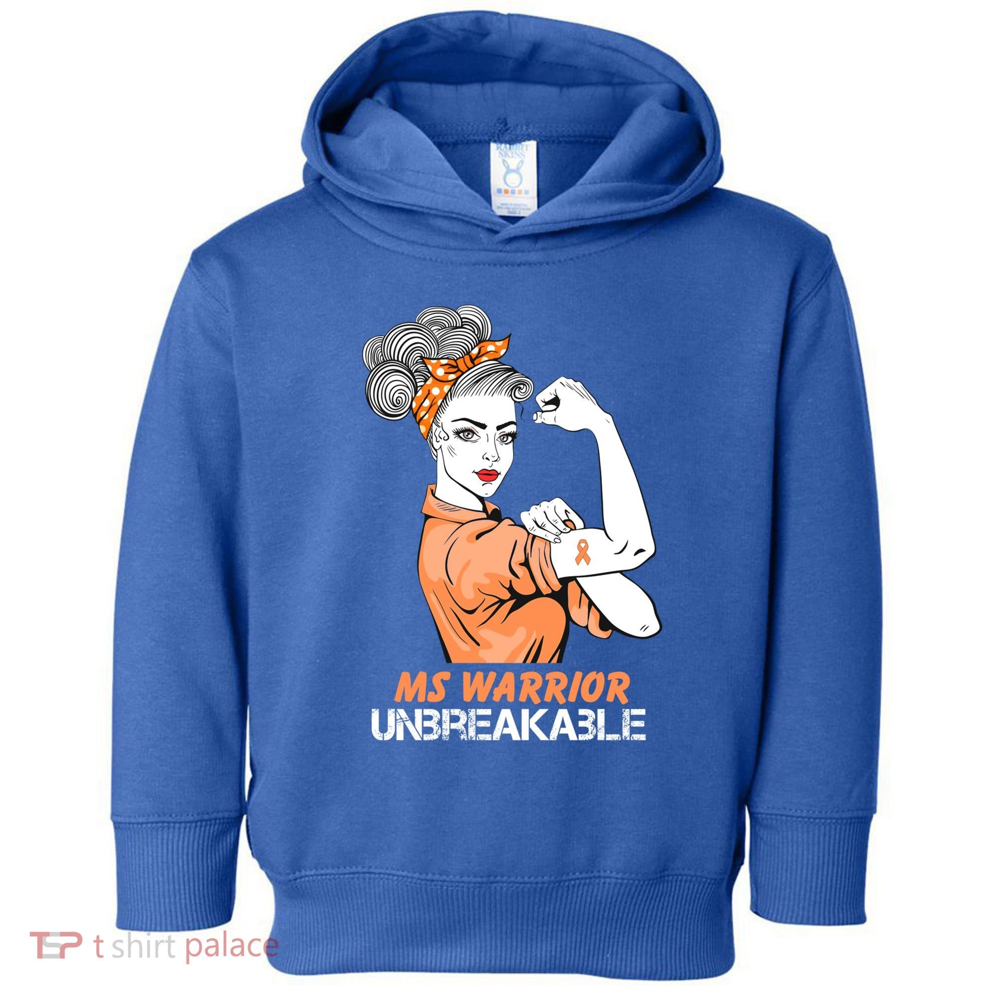 Multiple Sclerosis Warrior Unbreakable Ms Strong Funny Gift Toddler Hoodie