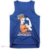 Multiple Sclerosis Warrior Unbreakable Ms Strong Funny Gift Tank Top thumb 0