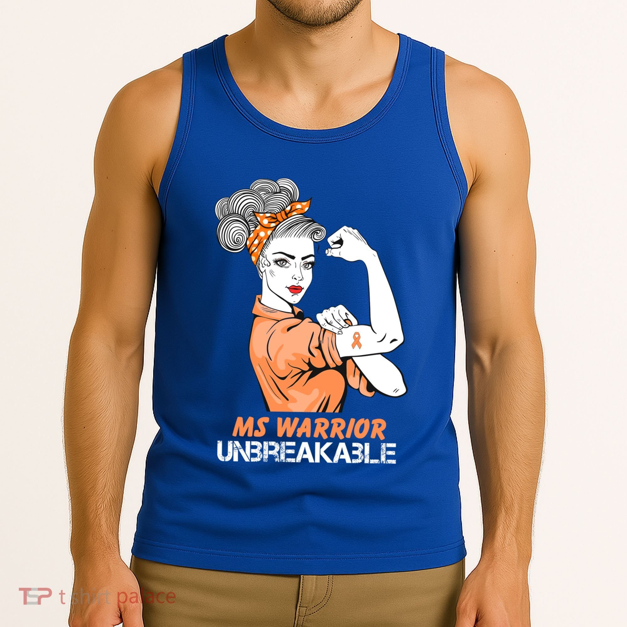 Multiple Sclerosis Warrior Unbreakable Ms Strong Funny Gift Tank Top