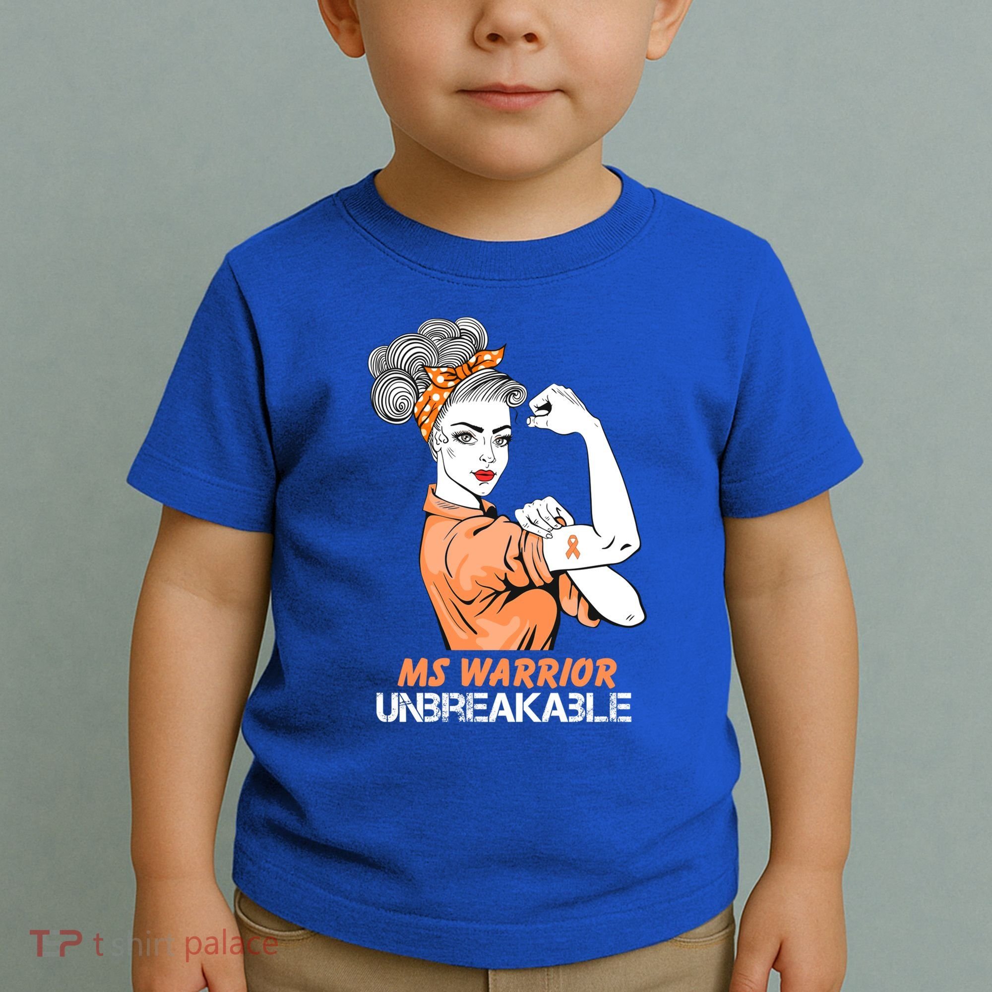 Multiple Sclerosis Warrior Unbreakable Ms Strong Funny Gift Toddler T-Shirt