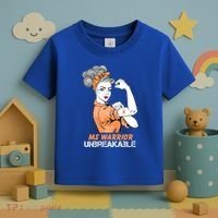 Multiple Sclerosis Warrior Unbreakable Ms Strong Funny Gift Toddler T-Shirt thumb 3