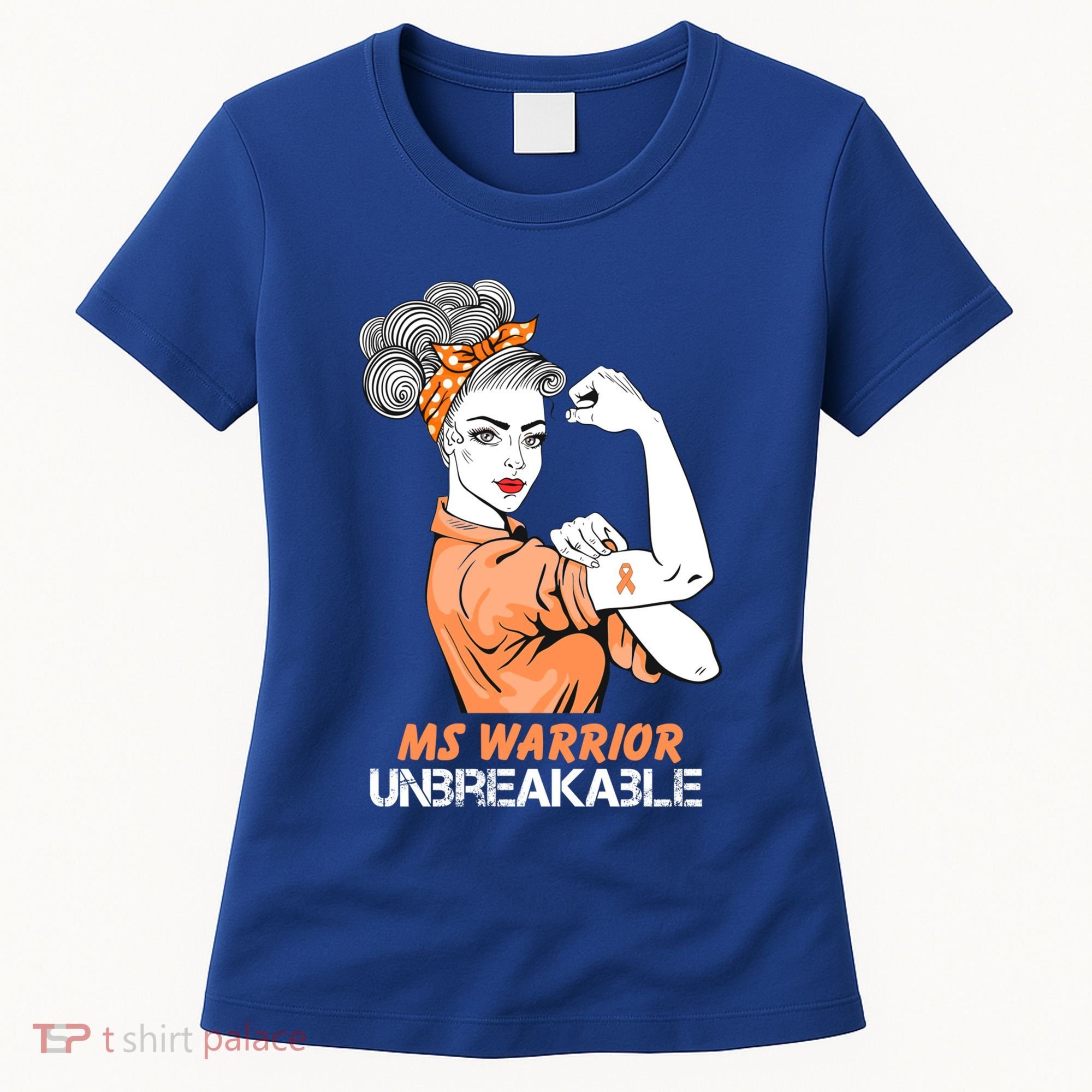 Multiple Sclerosis Warrior Unbreakable Ms Strong Funny Gift Women's T-Shirt