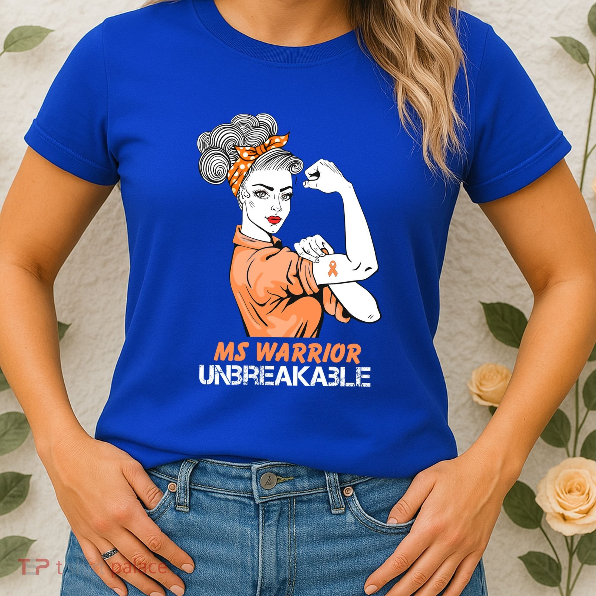 Multiple Sclerosis Warrior Unbreakable Ms Strong Funny Gift Women's T-Shirt
