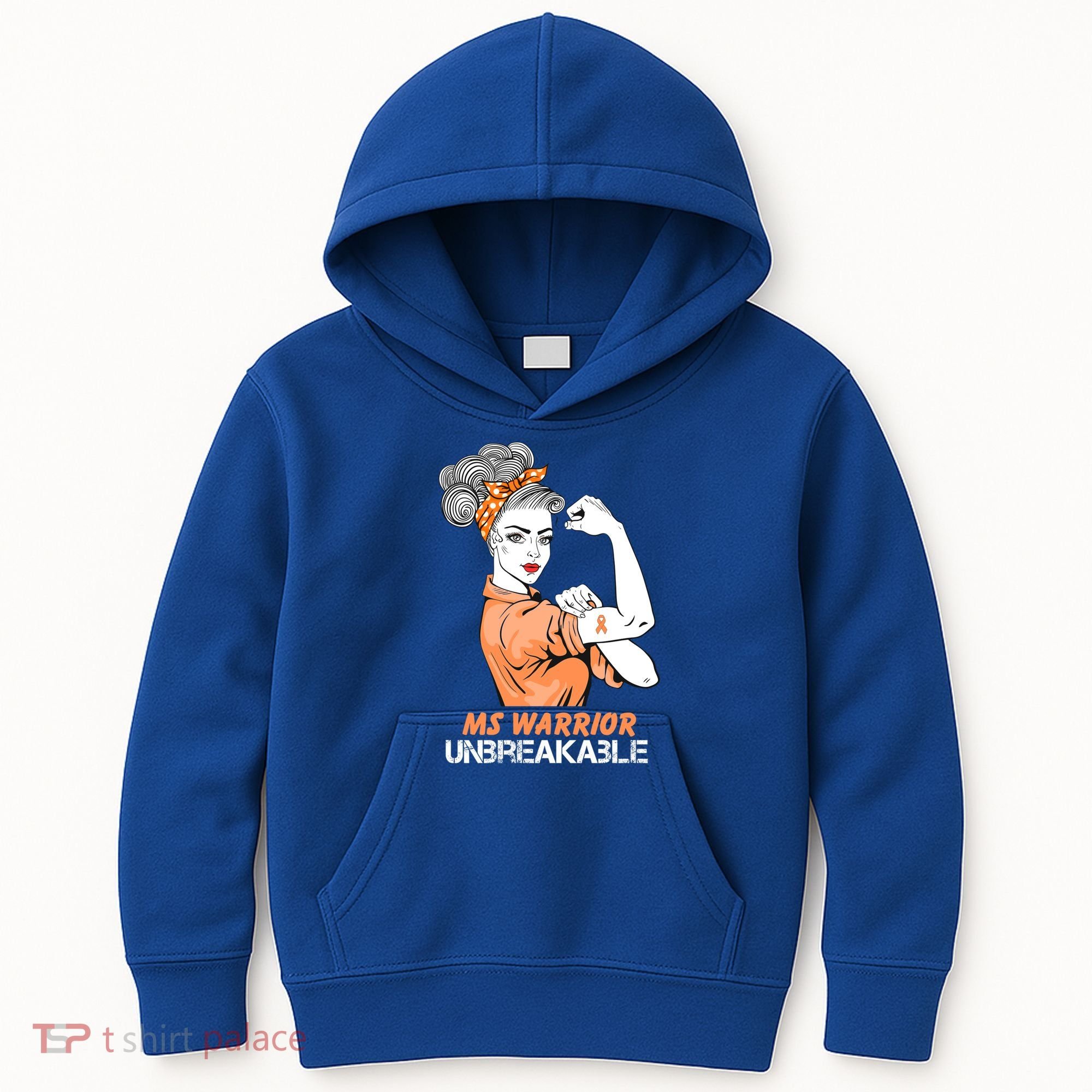 Multiple Sclerosis Warrior Unbreakable Ms Strong Funny Gift Kids Hoodie