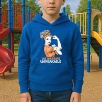 Multiple Sclerosis Warrior Unbreakable Ms Strong Funny Gift Kids Hoodie thumb 2