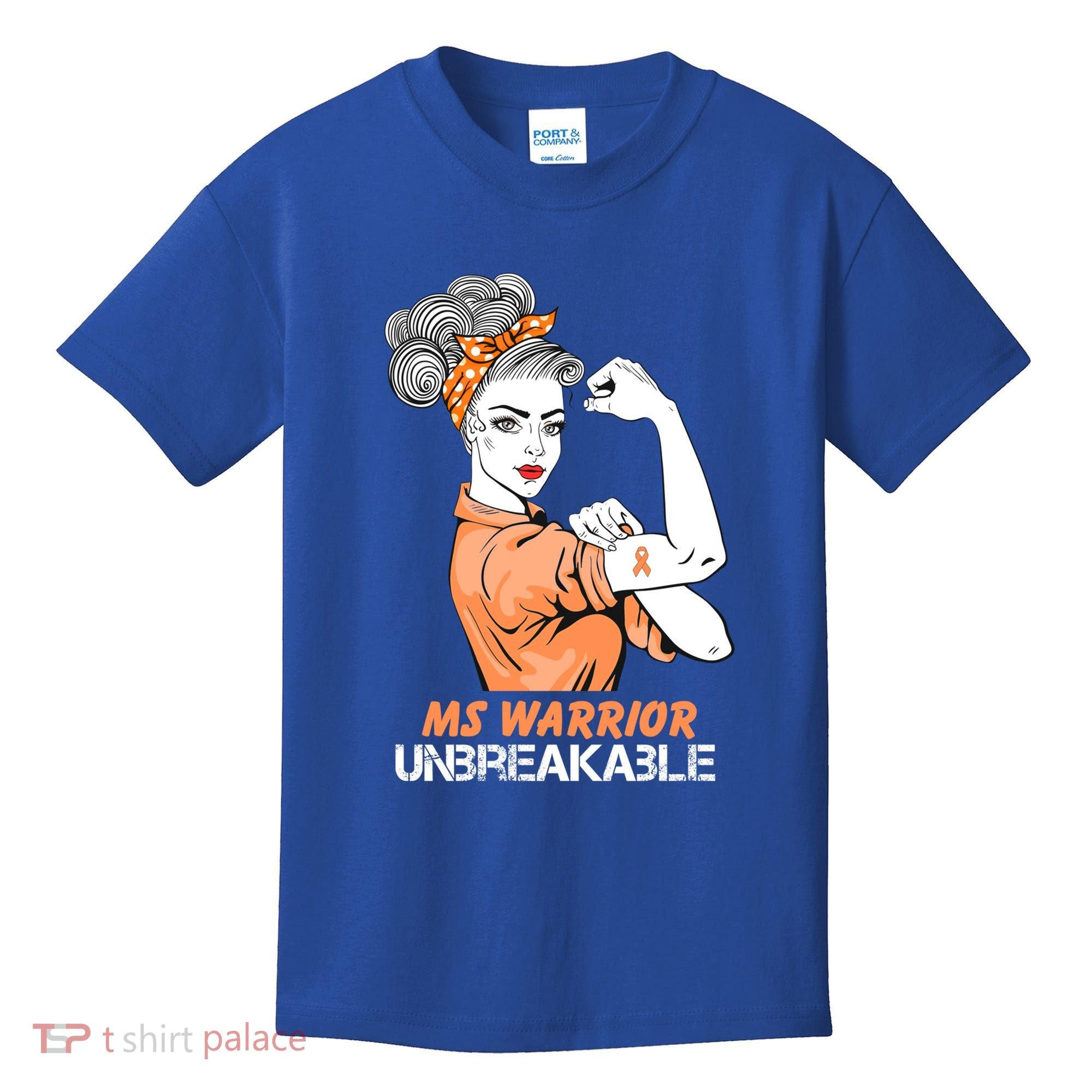 Multiple Sclerosis Warrior Unbreakable Ms Strong Funny Gift Kids T-Shirt