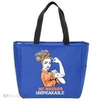 Multiple Sclerosis Warrior Unbreakable Ms Strong Funny Gift Tote Bag thumb 0