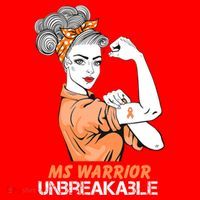 Multiple Sclerosis Warrior Unbreakable Ms Strong Funny Gift Santa Hat thumb 1