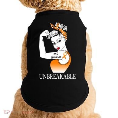Multiple Sclerosis Warrior Unbreakable Ms Strong Meaningful Gift Doggie Tank