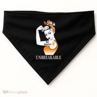 Multiple Sclerosis Warrior Unbreakable Ms Strong Meaningful Gift USA-Made Doggie Bandana thumb 0