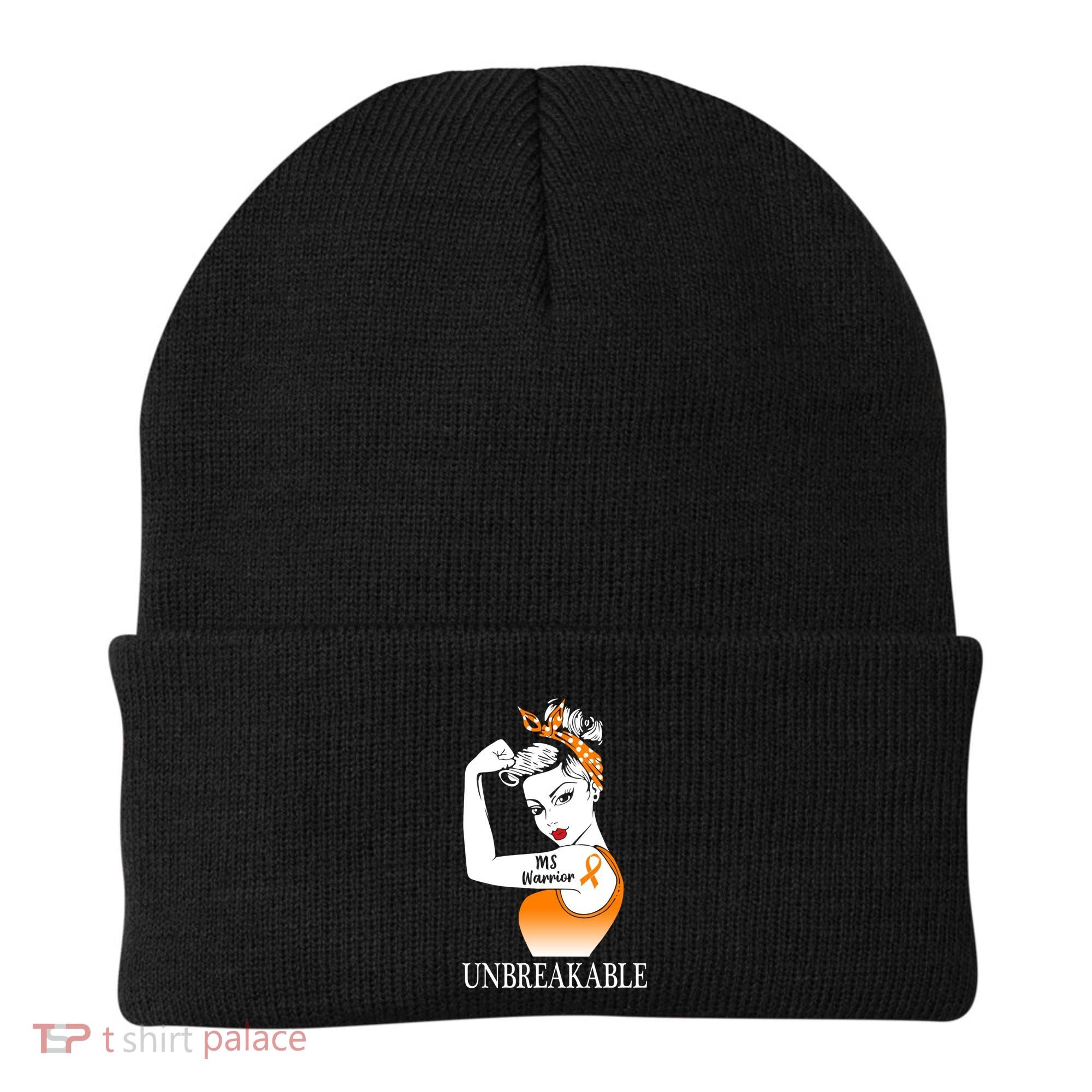 Multiple Sclerosis Warrior Unbreakable Ms Strong Meaningful Gift Beanie