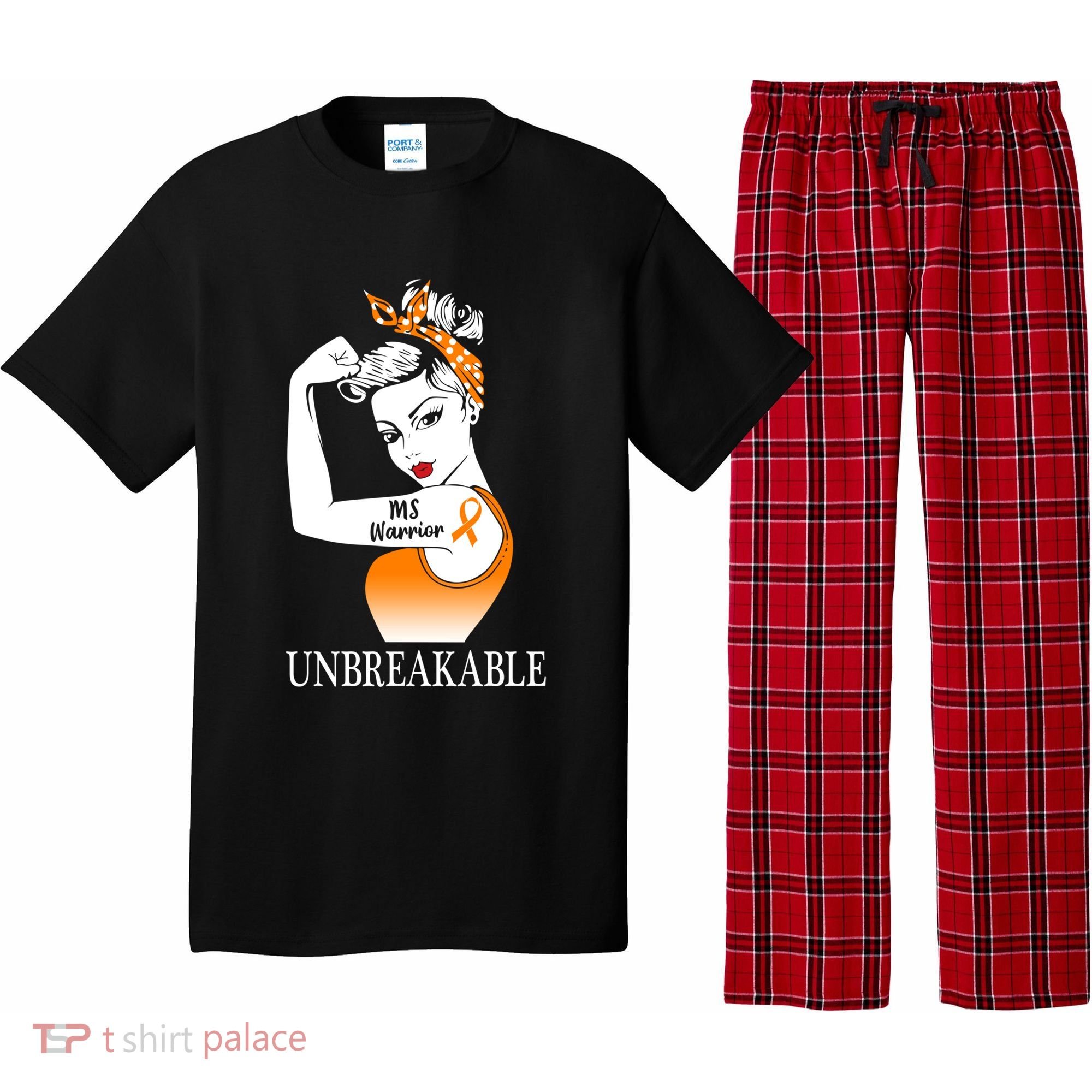 Multiple Sclerosis Warrior Unbreakable Ms Strong Meaningful Gift Pajama Set