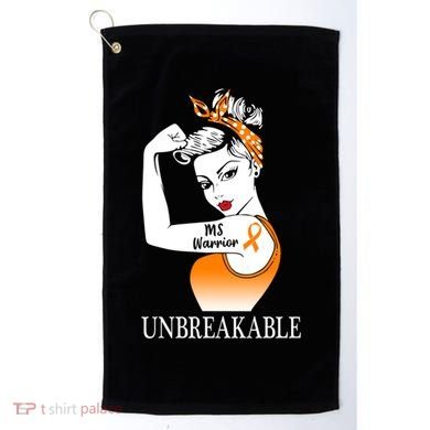 Multiple Sclerosis Warrior Unbreakable Ms Strong Meaningful Gift Golf Towel