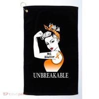 Multiple Sclerosis Warrior Unbreakable Ms Strong Meaningful Gift Golf Towel thumb 0