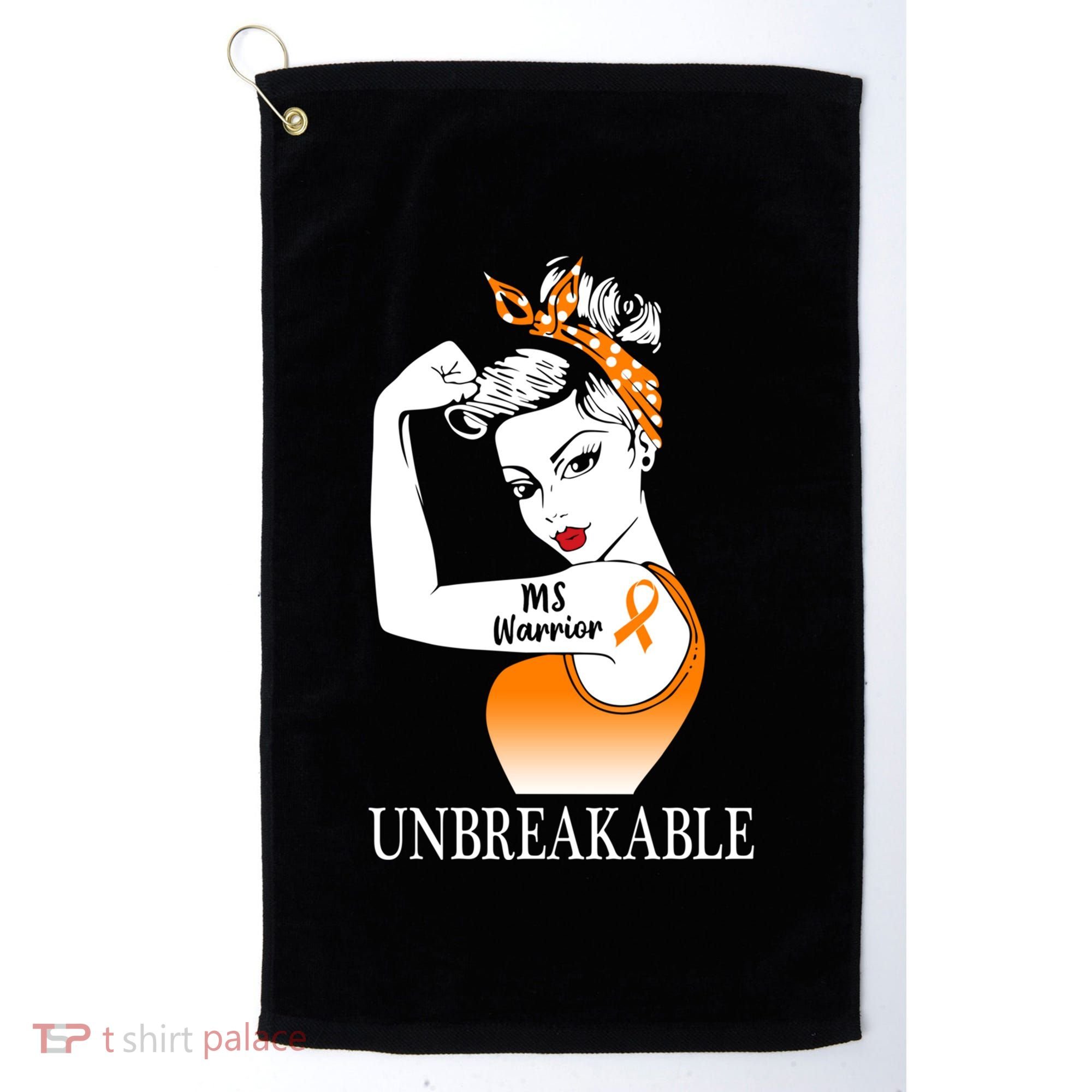Multiple Sclerosis Warrior Unbreakable Ms Strong Meaningful Gift Golf Towel