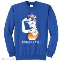 Multiple Sclerosis Warrior Unbreakable Ms Strong Meaningful Gift Sweatshirt thumb 0