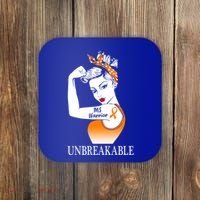 Multiple Sclerosis Warrior Unbreakable Ms Strong Meaningful Gift Coaster thumb 0