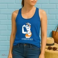 Multiple Sclerosis Warrior Unbreakable Ms Strong Meaningful Gift Women's Tank Top thumb 2