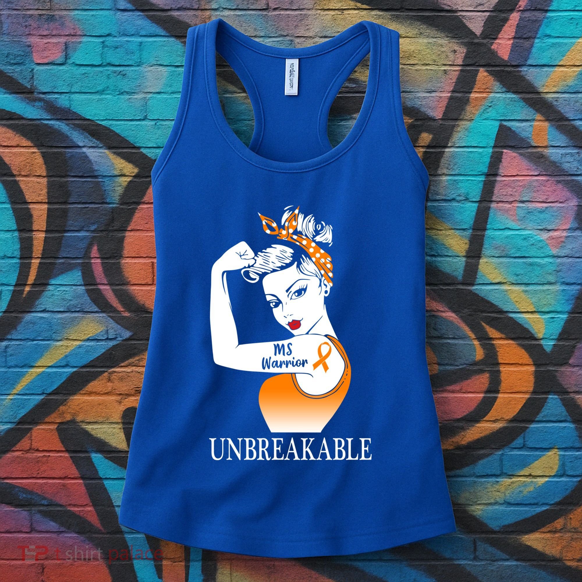 Multiple Sclerosis Warrior Unbreakable Ms Strong Meaningful Gift Women's Tank Top