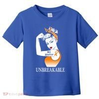 Multiple Sclerosis Warrior Unbreakable Ms Strong Meaningful Gift Toddler T-Shirt thumb 0