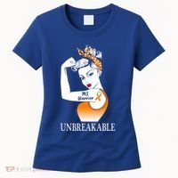 Multiple Sclerosis Warrior Unbreakable Ms Strong Meaningful Gift Women's T-Shirt thumb 0