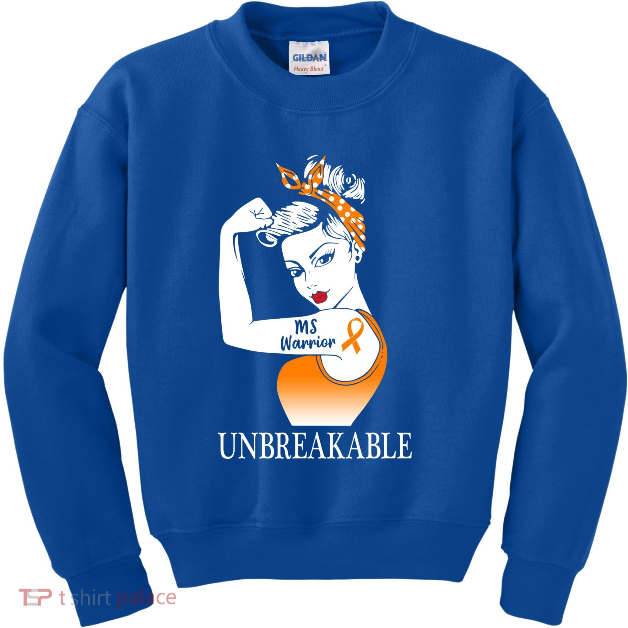 Multiple Sclerosis Warrior Unbreakable Ms Strong Meaningful Gift Kids Sweatshirt