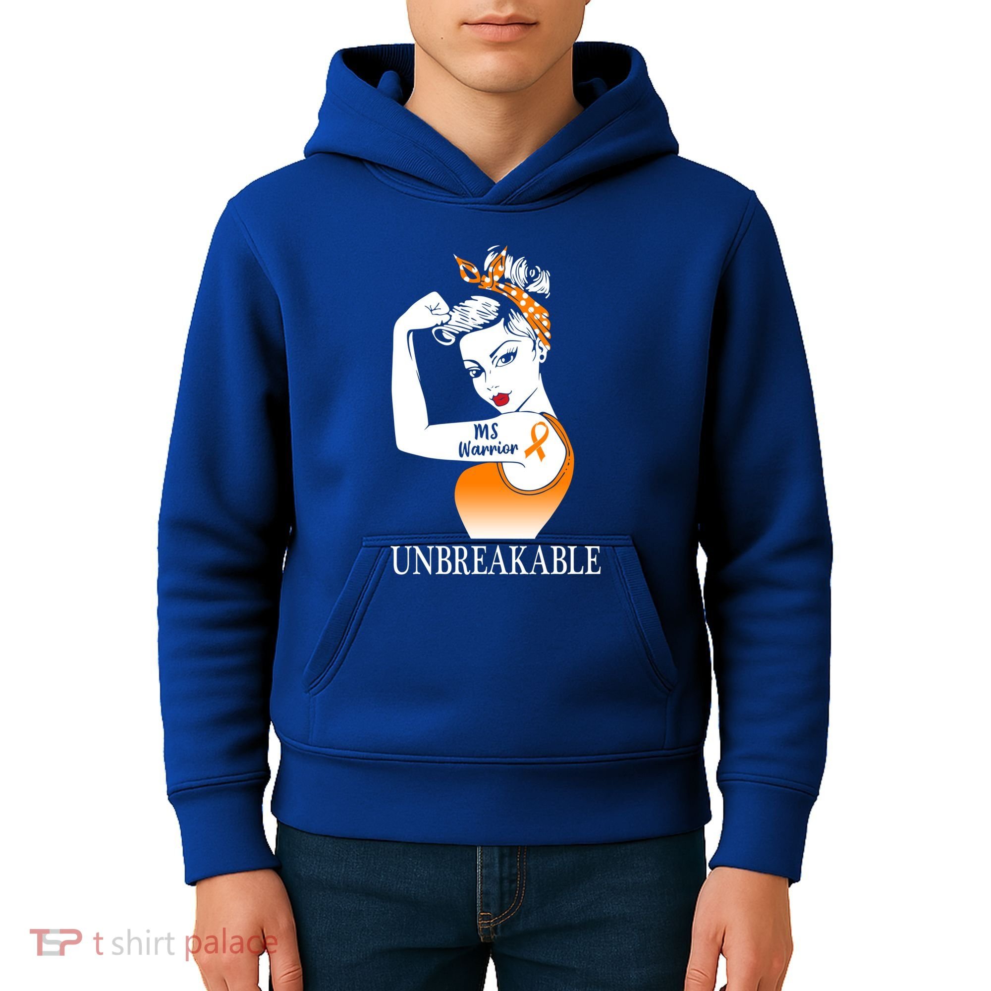 Multiple Sclerosis Warrior Unbreakable Ms Strong Meaningful Gift Kids Hoodie
