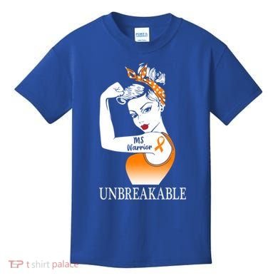 Multiple Sclerosis Warrior Unbreakable Ms Strong Meaningful Gift Kids T-Shirt