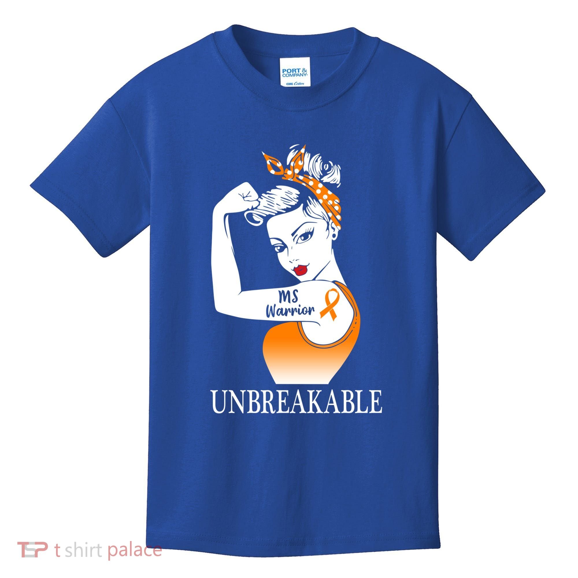 Multiple Sclerosis Warrior Unbreakable Ms Strong Meaningful Gift Kids T-Shirt