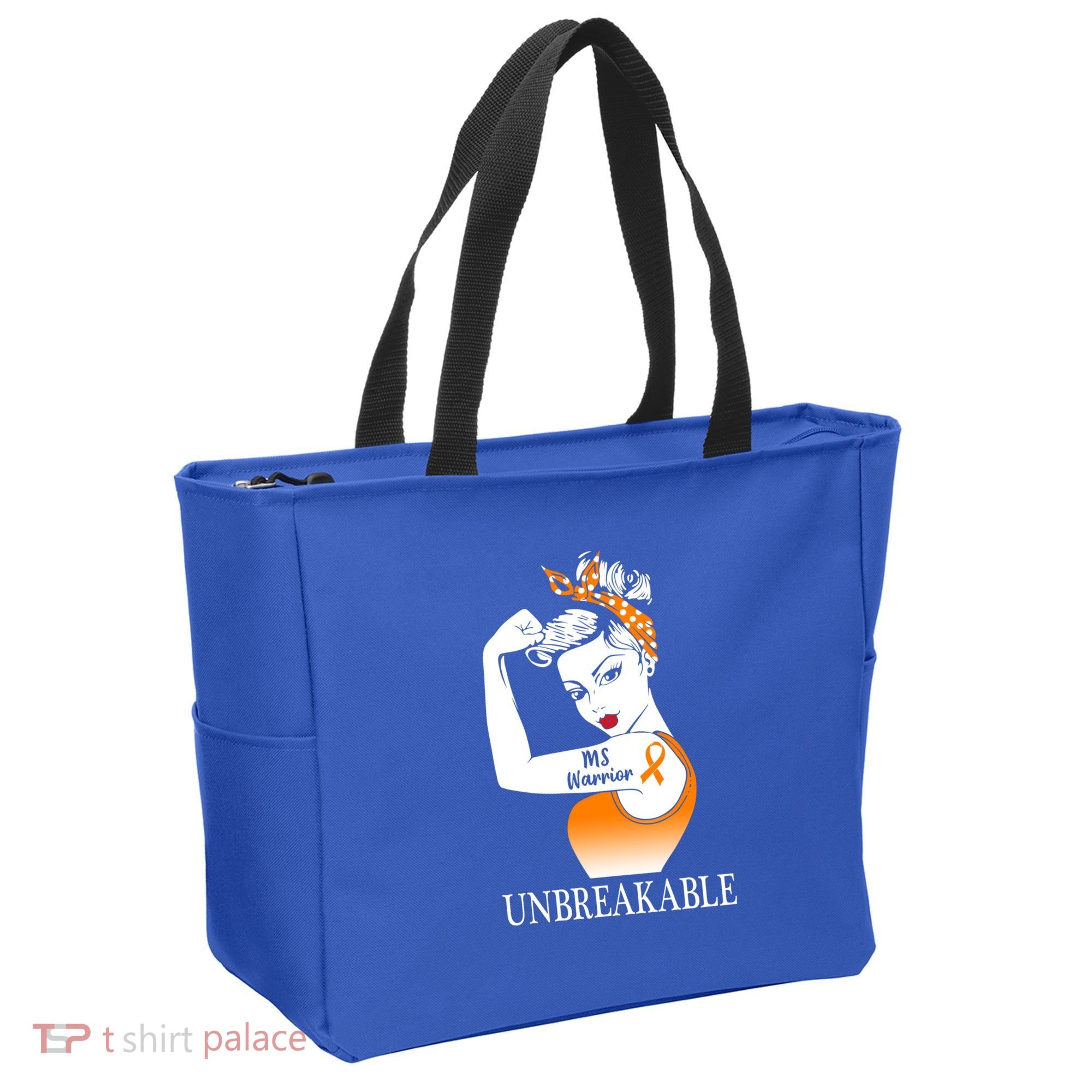 Multiple Sclerosis Warrior Unbreakable Ms Strong Meaningful Gift Tote Bag