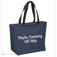 Maybe Swearing Will Help Tote Bag thumb 2