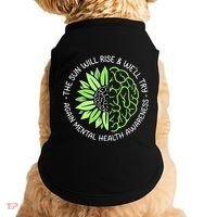 Motivational Support Warrior Mental Health Awareness Month Gift Doggie Tank thumb 0