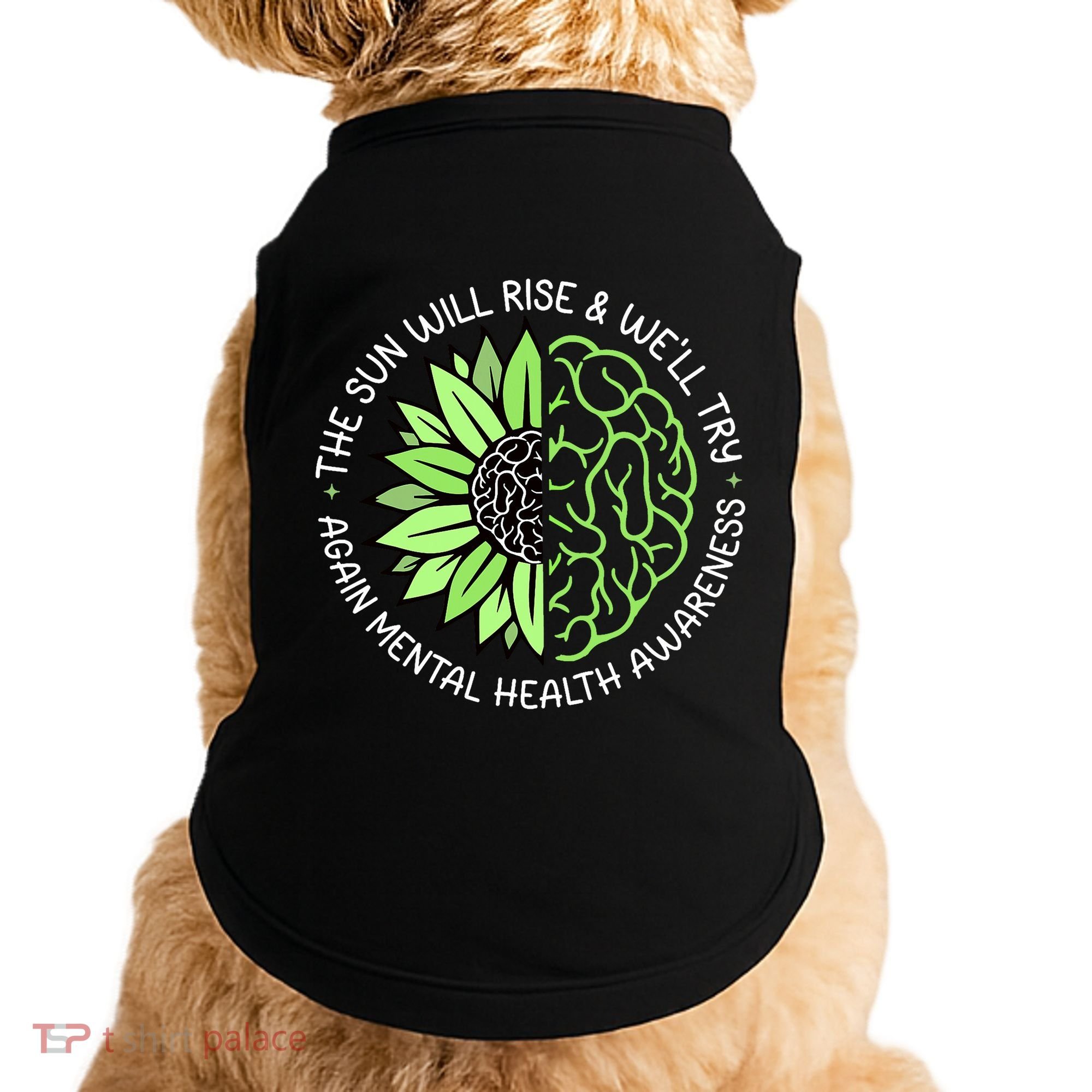 Motivational Support Warrior Mental Health Awareness Month Gift Doggie Tank