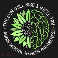 Motivational Support Warrior Mental Health Awareness Month Gift Doggie Tank thumb 4