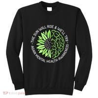 Motivational Support Warrior Mental Health Awareness Month Gift Sweatshirt thumb 0