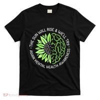 Motivational Support Warrior Mental Health Awareness Month Gift T-Shirt thumb 0