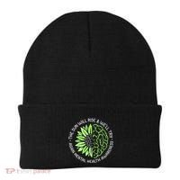 Motivational Support Warrior Mental Health Awareness Month Gift Beanie thumb 0