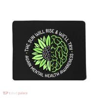 Motivational Support Warrior Mental Health Awareness Month Gift Mousepad thumb 0