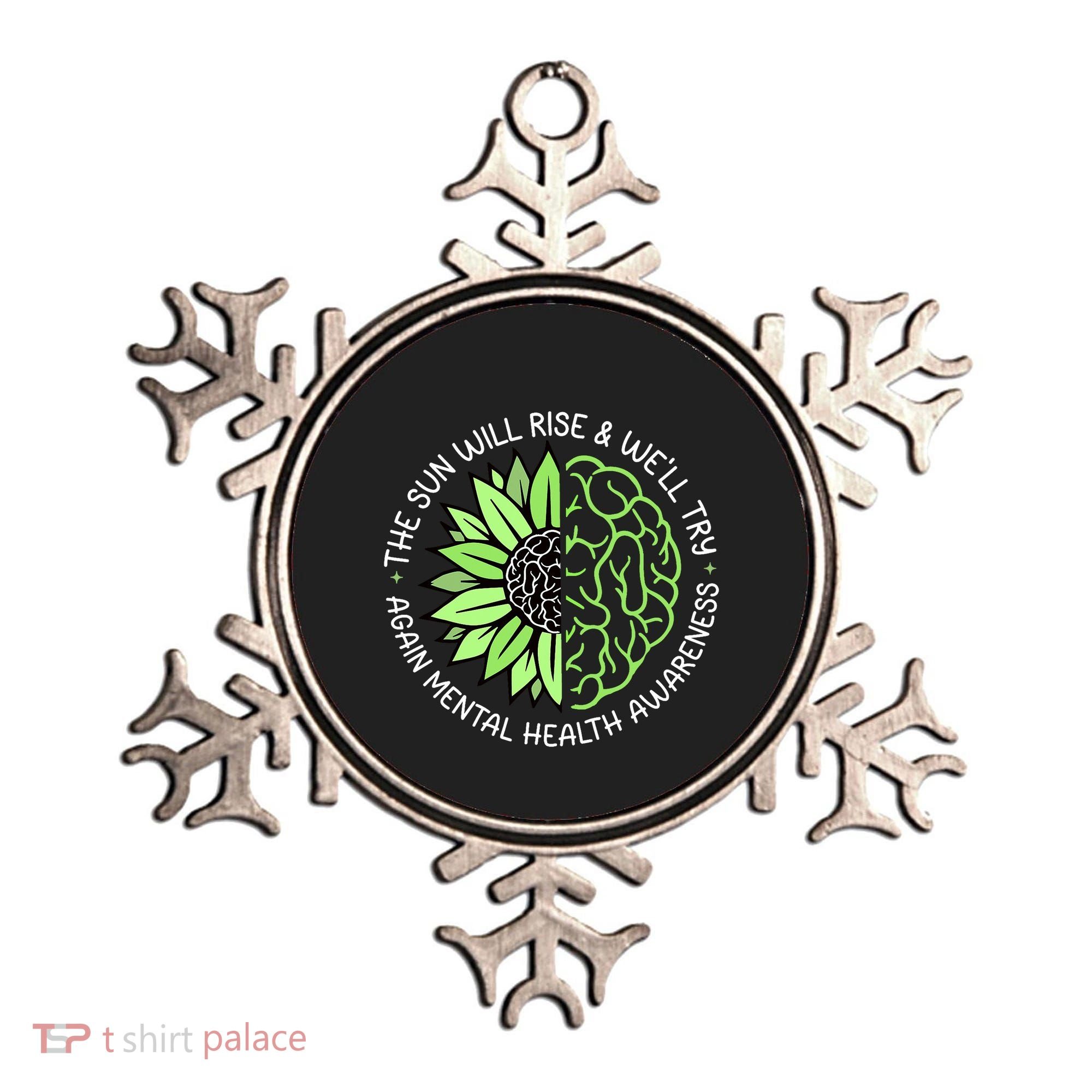 Motivational Support Warrior Mental Health Awareness Month Gift Ornament