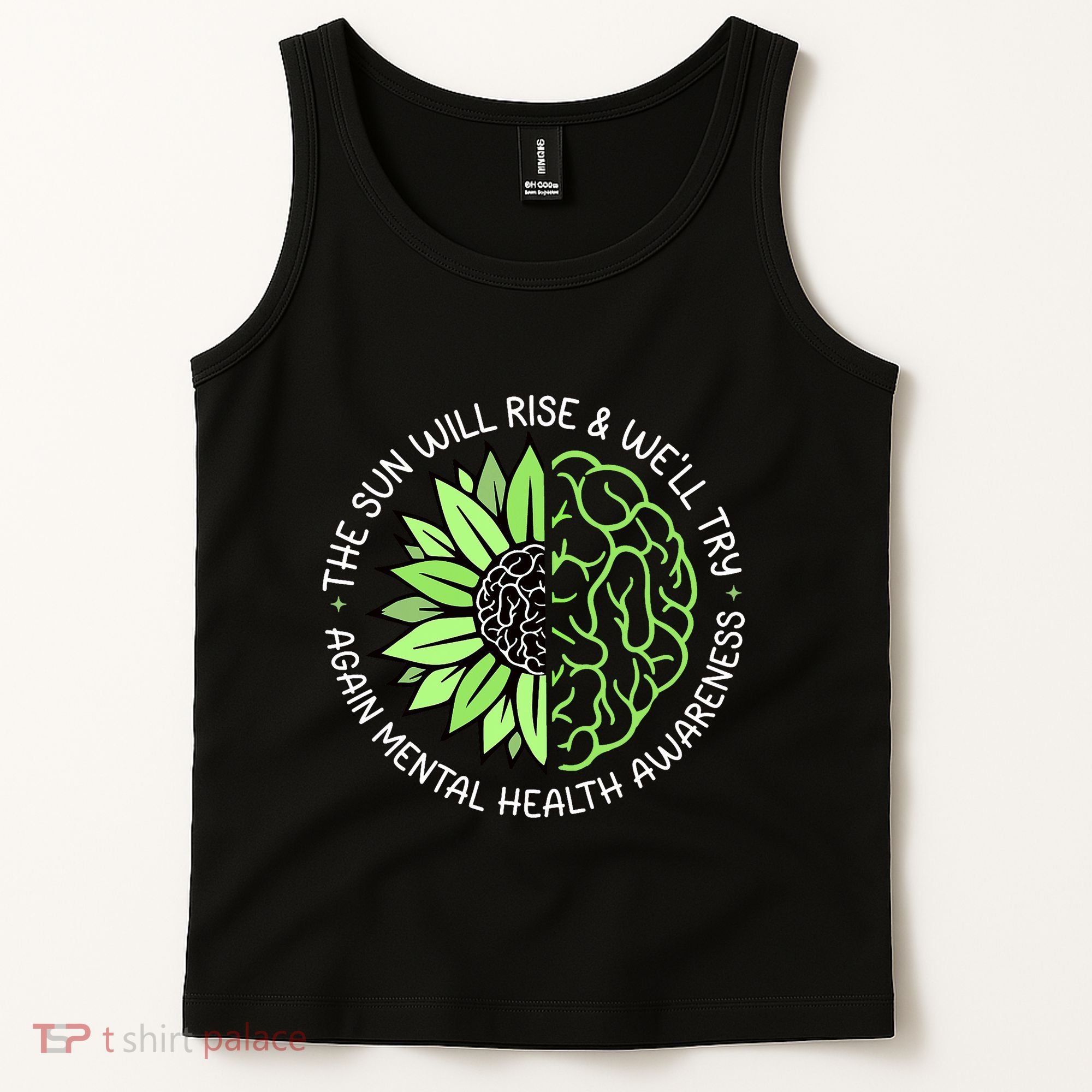 Motivational Support Warrior Mental Health Awareness Month Gift Tank Top