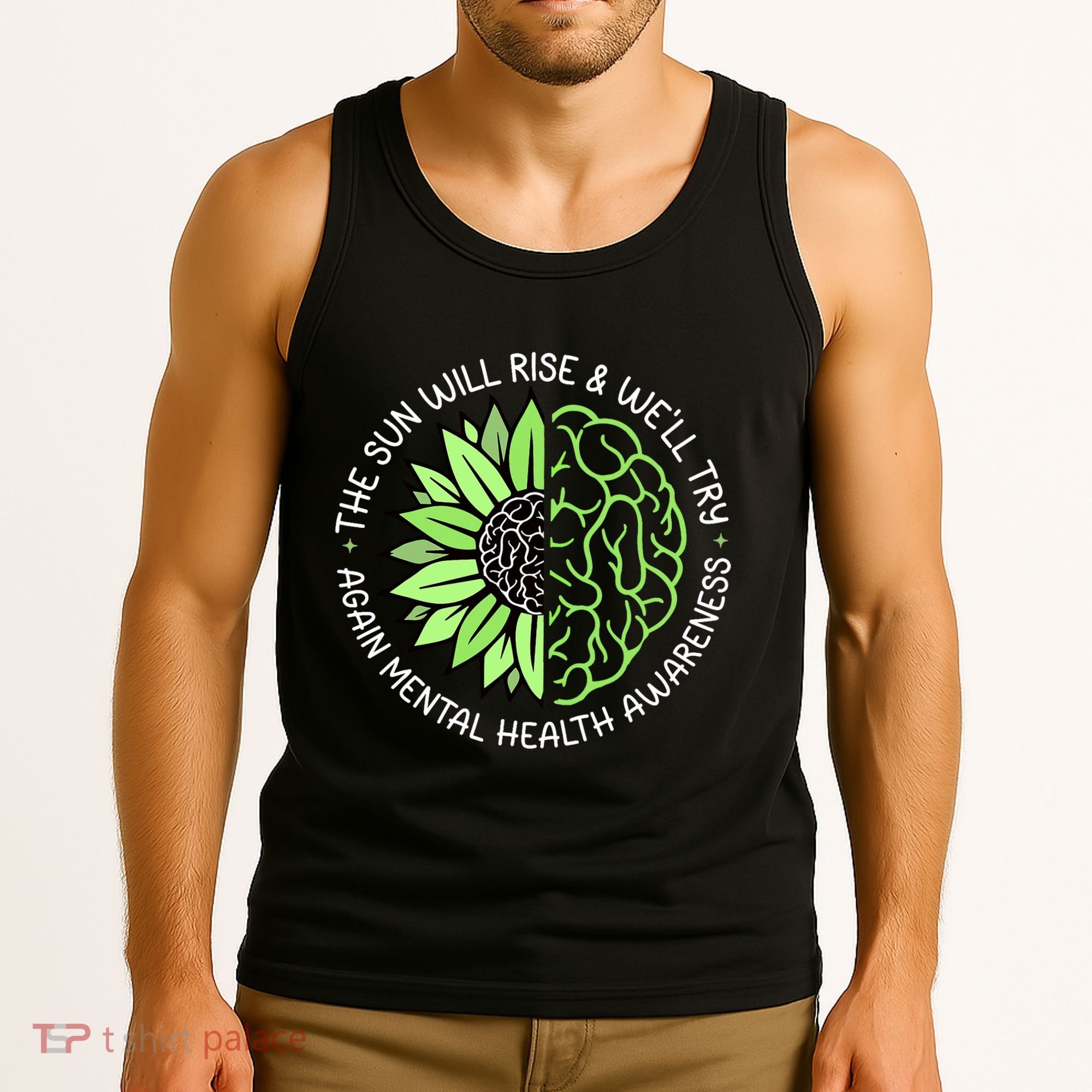 Motivational Support Warrior Mental Health Awareness Month Gift Tank Top