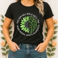 Motivational Support Warrior Mental Health Awareness Month Gift Women's T-Shirt thumb 2