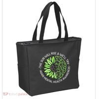 Motivational Support Warrior Mental Health Awareness Month Gift Tote Bag thumb 2
