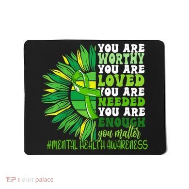 Motivational Support Warrior Mental Health Awareness Month Design Mousepad