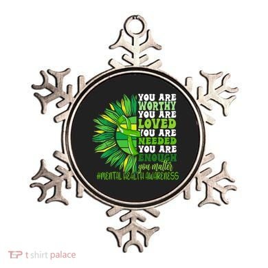 Motivational Support Warrior Mental Health Awareness Month Design Ornament