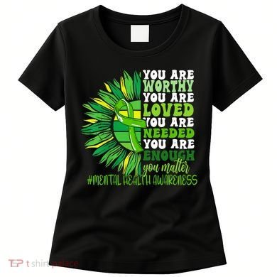 Motivational Support Warrior Mental Health Awareness Month Design Women's T-Shirt