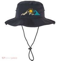 Mountain Sun Wave Nature Hiking Surf Surfer Hiker Outdoor Bucket Hat thumb 0
